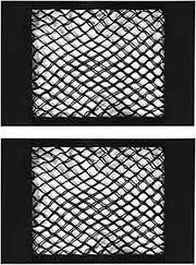 2Pcs NUZAMAS 40x25cm Universal Mesh Cargo Net Car Rear Trunk Elastic String Storage Net Interior Organizers Mesh Bag Organizer Pouch Bag for Car Trunk Storage