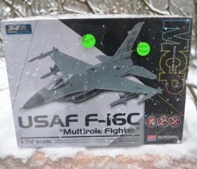 NEW SEALED ACADEMY USAF F-16C "MULTIROLE FIGHTER ' 1/72 SCALE MODEL AIRCRAFT