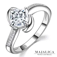 在飛比找Yahoo奇摩購物中心優惠-Majalica 925純銀戒指婚戒雅緻時尚閃耀-銀色