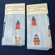 Outer Banks Cotton Napkins By Louisville Saydah Home Fashions Two Packs Of 2 Ea