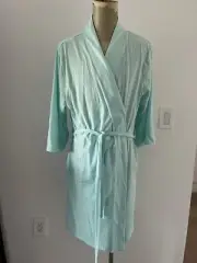 100% Cotton Robe L Bathrobe Loungewear Cozy Soft Tie-closure Light_weight Shower