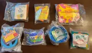 Lot of 7 Assorted McDonald's Happy Meal Toys (1990-1995)