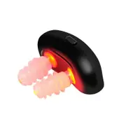 Red Light Infrared Nasal Therapy Device Wireless Design Small Size Portable Rechargeable Red Light Nose Therapy Instrument QingHai Black