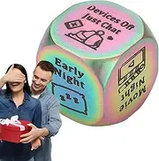 Couple Date Decision Dice, Valentine's Day Colorful Fun Decision Dice, Interactive Night Dating Decision Dice, Creative Date Dice Decider for Men and Women