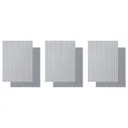 3x 2pc Davis & Waddell Taste Butcher Tea Towel Dish Cloth 70x50cm Grey/WH Stripe