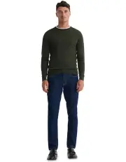 [Oxford] Crew Neck Pure Wool Pullover in Bottle Green