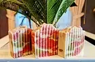 Handmade Natural Kaolin Clay, Spirulina & Madder Root Artisan Soap - 3 Bars $ 18
