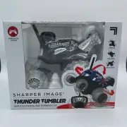 NEW- SHARPER IMAGE® THUNDER TUMBLERREMOTE CONTROL 360° SPINNING CAR BLACK