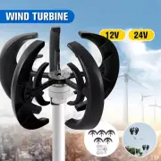 800W Wind Turbine Generator Kit Lantern Windmill MPPT Controller Power Inverter