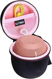 LTGEM EVA Hard Case for Ultimate Ears WONDERBOOM 1/2/3 Portable Waterproof Bluetooth Speaker - Travel Protective Carrying Storage Bag (Pink)