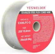 Stainless Steel Flux Cored Wire E308LFC-O .035-Diameter, 2-Pound