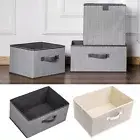 Closet Storage Box Portable Garment Capacity Stackable Clothing with Handle