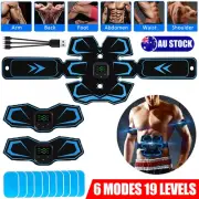 Rechargeable EMS Abdominal Muscle Toning Trainer ABS Stimulator Toner Fitness TL