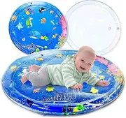 OneAndes Inflatable Tummy Time Mat Premium Baby Water Play Mat for Infants and Toddlers, Strengthen Your Baby's Muscles, Portable Pat & Play Stimulation for Boys Girls 6 Month to 3 Years
