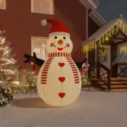 300 cm Air Inflatable Snowman with LEDs Strip Holiday Toy Figure Blow Up Decor