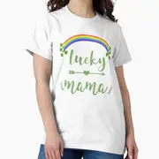 Lucky Mama Mother's Day and St Patrick's Day T-Shirt