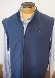 Travis Mathew Top of the LIne Performance Fabric Full Zip Vest NWT 3XL $149 Blue