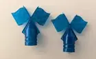 Schwinn Bicycle BLUE Flag Valve Caps - STINGRAY - Huffy-Murray Vintage NOS vtg