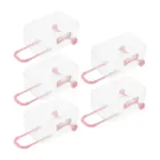5pcs Clear Suitcase Jewelry Case Mini Luggage Shape Gift Box Novelty Wedding