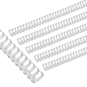 11mm (7/16") Binding Combs, 50 Pcs 70 Sheet Pitch 32 Ring, Silver