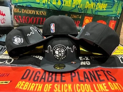NEW ERA Brooklyn Nets 59Fifty NBATO 22 Black/Grey OTC (Just In)