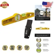 Magnetic Level with Vertical & Horizontal Vials - Essential for Steel Erectors