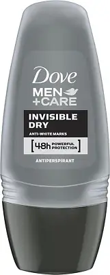 Dove Men+Care Antiperspirant Deodorant Roll on Invisible Dry, 50Ml