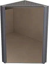 Corner Cabinet with Mirror, Bathroom Mirror Cabinet, Bathroom Wall Cabinet, Small Space Corner Dressing Mirror, Waterproof and Moisture Resistant, Drop Resistant, Suitable for Bathroom(Gray,25cm)