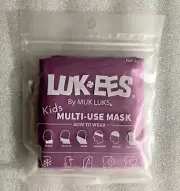 MUK LUKS LUK-EES KID'S MASK PINK MULTI-USE SCARF HEADBAND BEANIE BANDANA