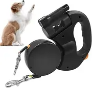 Retractable Dog Lead - Comfortable Dog Harness and Set | Two Dog Leashes with Led Light - Anti Pull Pet Supplies for Small and Medium Breeds Training Outdoor Activities Travel