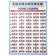 Piano Chords Chart Key Music Graphic Exercise Poster Stave Piano Chord3043