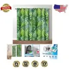 Banana Leaf Print Blackout Curtains - Machine Washable, 2 Panel Set