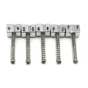 Set of 5Pc Zinc Alloy Bass Bridge String Saddles for 5 String Bass Bridge Silver