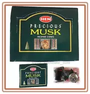 One 10-Cone Box HEM MUSK Cone Incense! FRESH STOCK ALWAYS