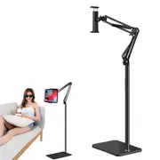 Tablet Floor Stand Adjustable Arm Hands-Free Phone Holder For 4-11inches Tablet iPad iPhone Switch