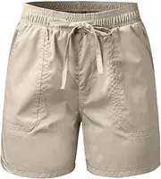 [Generic] Womens Plus Swimwear Women Plus Size High Waist Bikini Bottoms Swim Briefs Beach Shorts Ruched Bottom High Cut Swim Bottom Full Coverage Swimsuit Bottom Sports Yoga Shorts Swim Wear Pants (Beige-1, S)