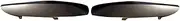 PLKGMLNO 1Pair Car Side Fenders Vent Trim Compatible for BMW X6 F16 2015-2019 35i 35iX 5iX Air Duct Panel Decor Strip