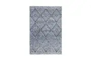 Ambarsar Warren Dark Blue Tribal Rug