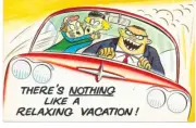 THERE'S NOTHING LIKE A RELAXING VACATION! H.S. Crocker Mirro-Krome Postcard