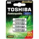 【現折$50 最高回饋3000點】 TOSHIBA東芝4號低自放電鎳氫充電電池 950mAh4入