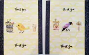 Handmade Greeting Cards -(set of 6) Birds Blank Thank You Cards with Envelopes