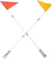 GANAZONO 2pcs Bicycle Flagpole Safety Tow Flag Bike Flag Mount Kit Bike Accessories for Pvc