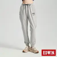 在飛比找樂天市場購物網優惠-EDWIN 鬆緊綁繩運動束口褲-男款 銀灰色