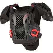 Alpinestars Bionic Action Youth Chest Protectors Sm-Md Black/Red 6740424-13-S/M
