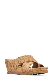 Donald Pliner Irini Platform Wedge Sandal in Natural at Nordstrom, Size 7
