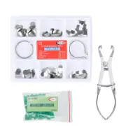 Dental Kit Contoured Matrices + 40Pcs Silicone Add-On Wedge+Dental Plier