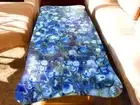 Blue Agate Dining Table Top, Agate Stone Counter Slab Top, Office Desk Slab Top