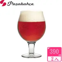 在飛比找momo購物網優惠-【Pasabahce】達夫特強化玻璃高腳啤酒杯390cc(二