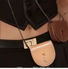 YVES SAINT LAURENT Leather Baby Kaia Coin Bag