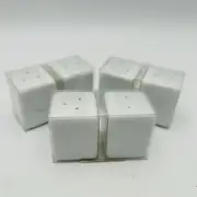 White Cube Shaped Ceramic Salt & Pepper Shaker 3 Sets Target Home New